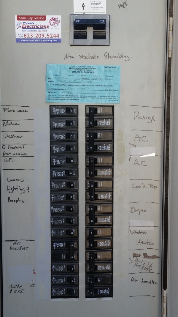 200 Amp Main Breaker Installation In Paradise Valley, AZ